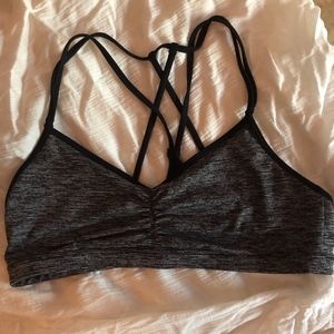 Old Navy Grey/Black Sports Bra Size XL